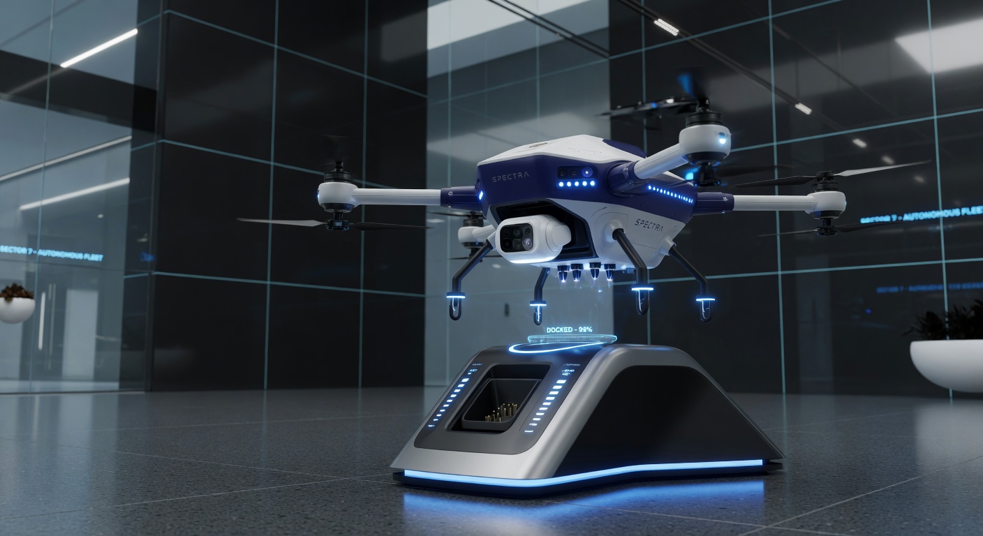 Spectra autonomously docking and charging
